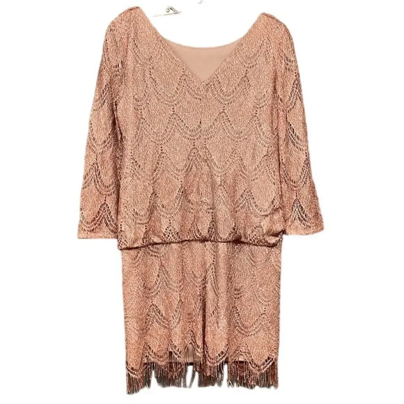 S.L. Fashions Pink Sparkly Fringe Taylor Swift Eras Tour Dress - Picture 2 of 8